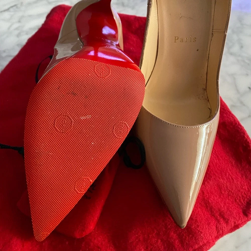 Christian Louboutin So Kate 120 Patent Nude - Picture 3 of 4